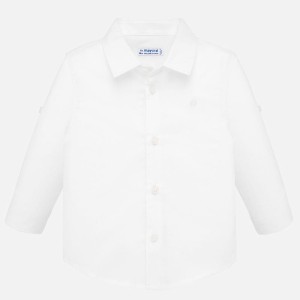 MAYORAL 117 Leinenhemd des eleganten weißen Jungen