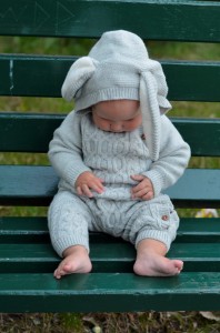 Laferio Wool Rabbit Warmer Wollanzug grau