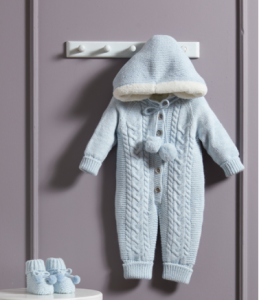 Laferio Wool Ball Warmer Wollspielanzug, blaue Farbe