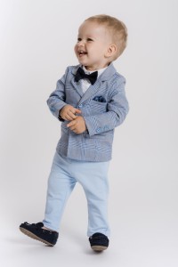 LaFerio Roca 02 Karierter Taufanzug 