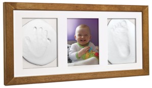 Souvenir - Baby-Druckrahmen mit Ton - Mahagoni