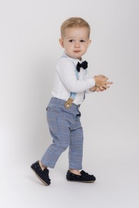 LaFerio Verona Elegante Jungenhose mit Karomuster