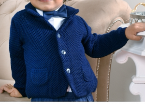 Dunkelblauer Pullover für Jungen